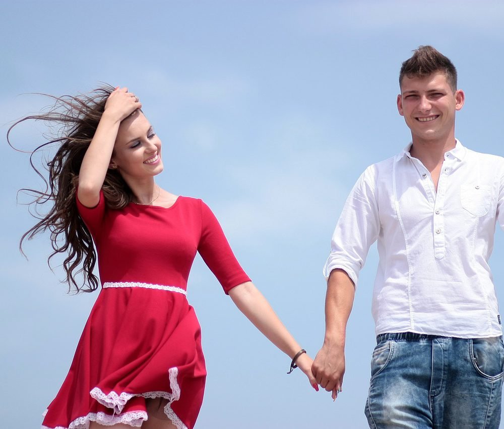 Happy Couple Red Dress